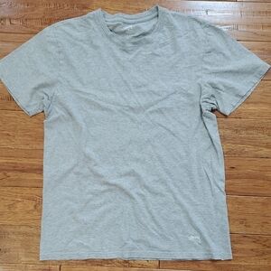 Stussy Gray Short Sleeve Tee Classic Crew Neck
